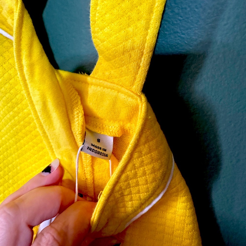 Janie and Jack brand new size 8 Yellow Romper